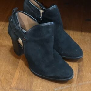 Franco Sarto Black Ankle Booties